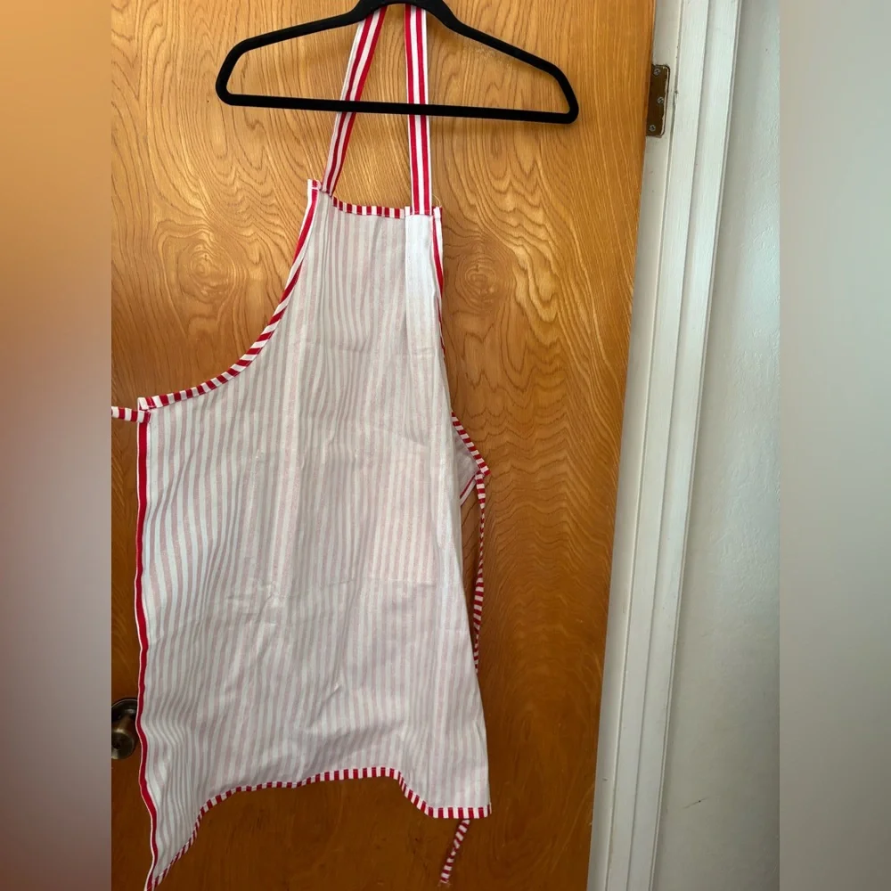 Unbranded Red and White Striped Apron